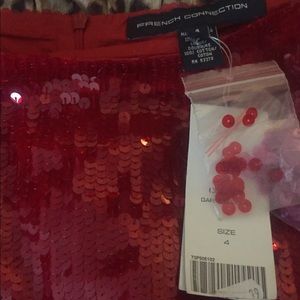 French Connection Sequin Pencil Skirt